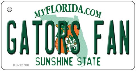 Gators Fan Novelty Metal Key Chain KC-12708