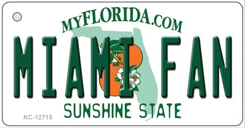 Miami Fan Novelty Metal Key Chain KC-12715