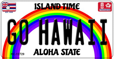 Go Hawaii Novelty Metal Key Chain KC-12729