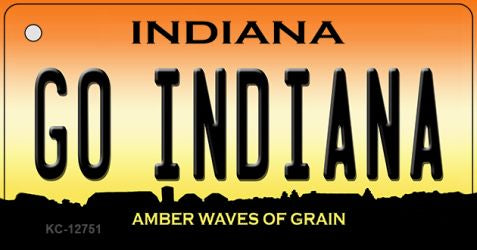 Go Indiana Novelty Metal Key Chain KC-12751