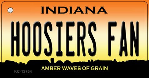 Hoosiers Fan Novelty Metal Key Chain KC-12754
