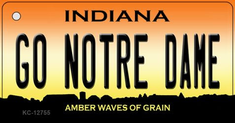 Go Notre Dame Novelty Metal Key Chain KC-12755