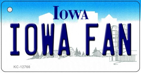 Iowa Fan Novelty Metal Key Chain KC-12766