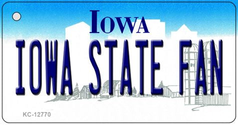 Iowa State Fan Novelty Metal Key Chain KC-12770