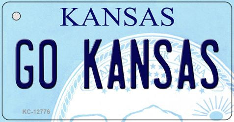 Go Kansas Novelty Metal Key Chain KC-12776