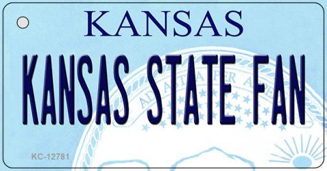 Kansas State Fan Novelty Metal Key Chain KC-12781