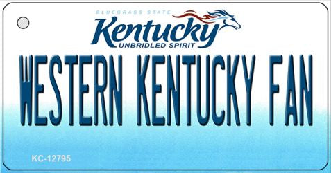 Western Kentucky Fan Novelty Metal Key Chain KC-12795