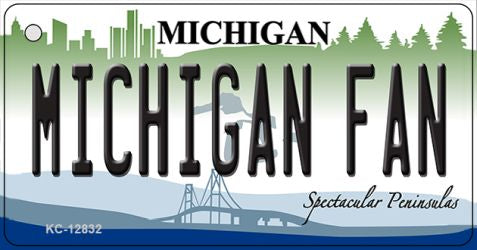 Michigan Fan Novelty Metal Key Chain KC-12832