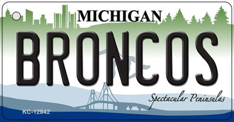 Broncos Novelty Metal Key Chain KC-12842