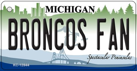 Broncos Fan Novelty Metal Key Chain KC-12844