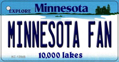 Minnesota Fan Novelty Metal Key Chain KC-12846