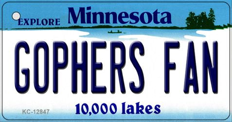 Gophers Fan Novelty Metal Key Chain KC-12847