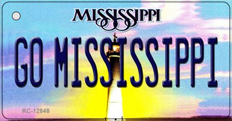 Go Mississippi Novelty Metal Key Chain KC-12848