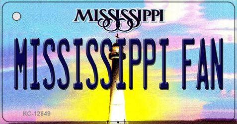 Mississippi Fan Novelty Metal Key Chain KC-12849