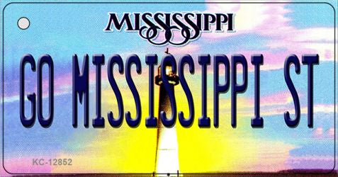 Go Mississippi State Novelty Metal Key Chain KC-12852