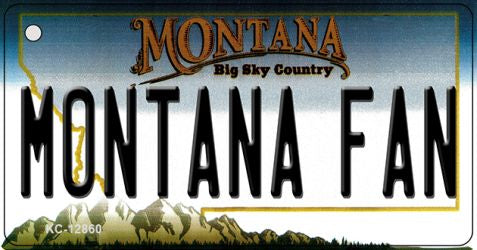 Montana Fan Novelty Metal Key Chain KC-12860