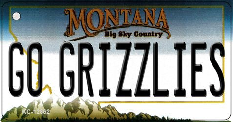 Go Grizzlies Novelty Metal Key Chain KC-12862