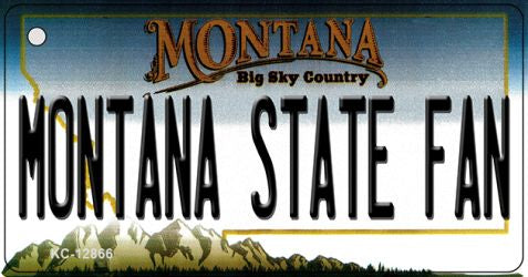 Montana State Fan Novelty Metal Key Chain KC-12866