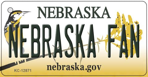 Nebraska Fan Novelty Metal Key Chain KC-12871