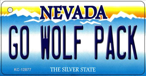 Go Wolf Pack Novelty Metal Key Chain KC-12877