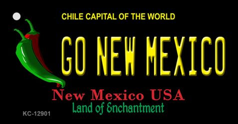 Go New Mexico Novelty Metal Key Chain KC-12901