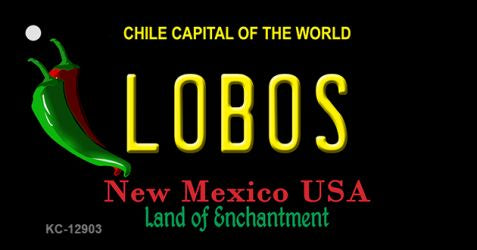 Lobos Novelty Metal Key Chain KC-12903