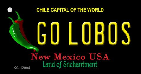 Go Lobos Novelty Metal Key Chain KC-12904