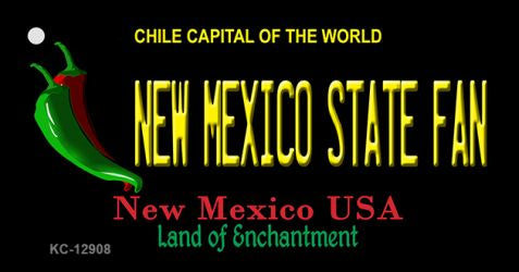 New Mexico State Fan Novelty Metal Key Chain KC-12908