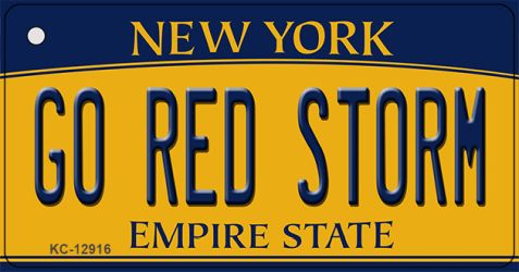 Go Red Storm Novelty Metal Key Chain KC-12916