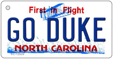 Go Duke Novelty Metal Key Chain KC-12929