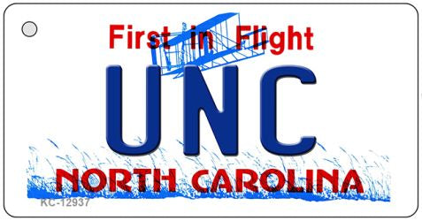 Univ North Carolina Novelty Metal Key Chain KC-12937