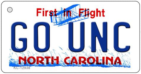 Go Univ North Carolina Novelty Metal Key Chain KC-12938