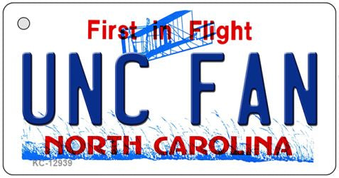 Univ North Carolina Fan Novelty Metal Key Chain KC-12939