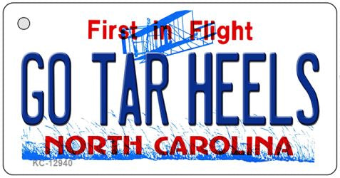 Go Tar Heels Novelty Metal Key Chain KC-12940