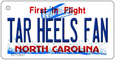 Tar Heels Fan Novelty Metal Key Chain KC-12941