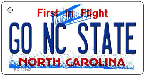 Go North Carolina State Novelty Metal Key Chain KC-12942