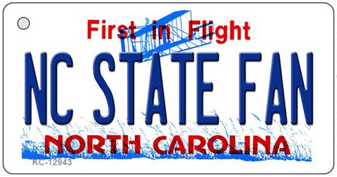 North Carolina State Fan Novelty Metal Key Chain KC-12943