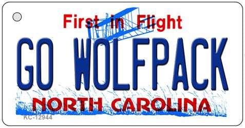Go Wolfpack Novelty Metal Key Chain KC-12944