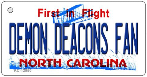 Demon Deacons Fan Novelty Metal Key Chain KC-12950