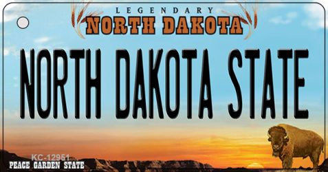 North Dakota State Novelty Metal Key Chain KC-12951