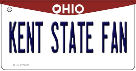 Kent State Fan Novelty Metal Key Chain KC-12959
