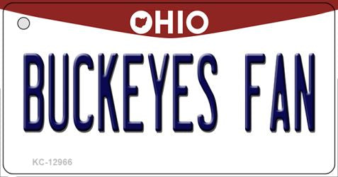 Buckeyes Fan Novelty Metal Key Chain KC-12966