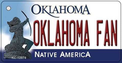 Oklahoma Fan Novelty Metal Key Chain KC-12974