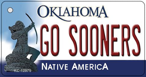Go Sooners Novelty Metal Key Chain KC-12975