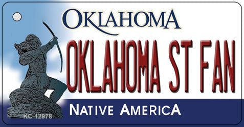 Oklahoma State Fan Novelty Metal Key Chain KC-12978