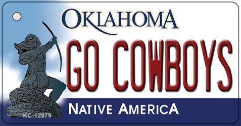Go Cowboys Novelty Metal Key Chain KC-12979