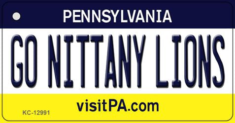 Go Nittany Lions Novelty Metal Key Chain KC-12991