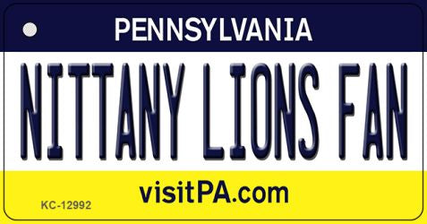 Nittany Lions Fan Novelty Metal Key Chain KC-12992
