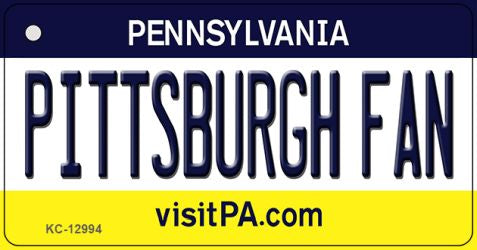 Pittsburgh Fan Novelty Metal Key Chain KC-12994
