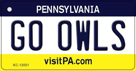 Go Owls Novelty Metal Key Chain KC-13001